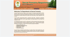 Desktop Screenshot of jksocialforestry.nic.in